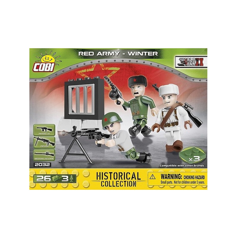 Cobi 2032 red army - winter 3 Figures