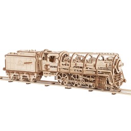UGears Lokomotive mit Tender
