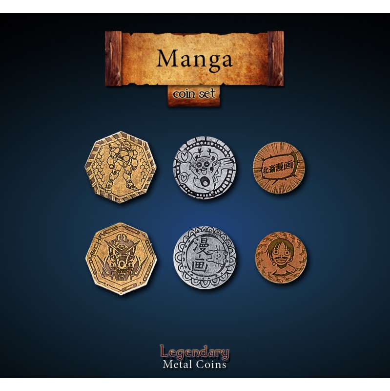 Manga Coin Set (24 Stück)