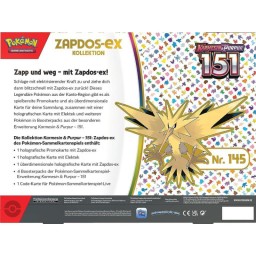PKM: Pokemon 151 Zapdos-ex - DE