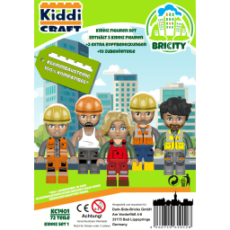 Kiddicraft KC1401 KIDDIZ Figuren-Pack Bautruppe