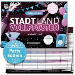 Stadt Land Vollpfosten - Party Edition - "jetzt gehts rund"