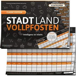STADT LAND VOLLPFOSTEN - Classic Edition "Intelligenz ist relativ"