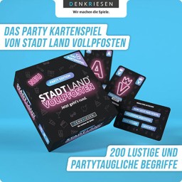 Stadt Land Vollpfosten - Das Kartenspiel – Party Edition