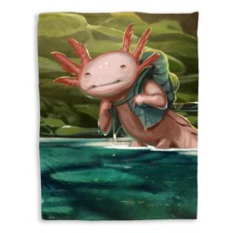 Everdell Cozy Critters Blanket Axolotl