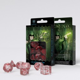 Q-Workshop: Elvish Translucent & red Dice Set