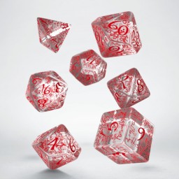 Q-Workshop: Elvish Translucent & red Dice Set