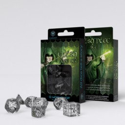 Q-Workshop: Elvish Translucent & black Dice Set