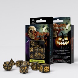 Q-Workshop: Halloween Pumpkin - Jack O’Lantern Dice Set