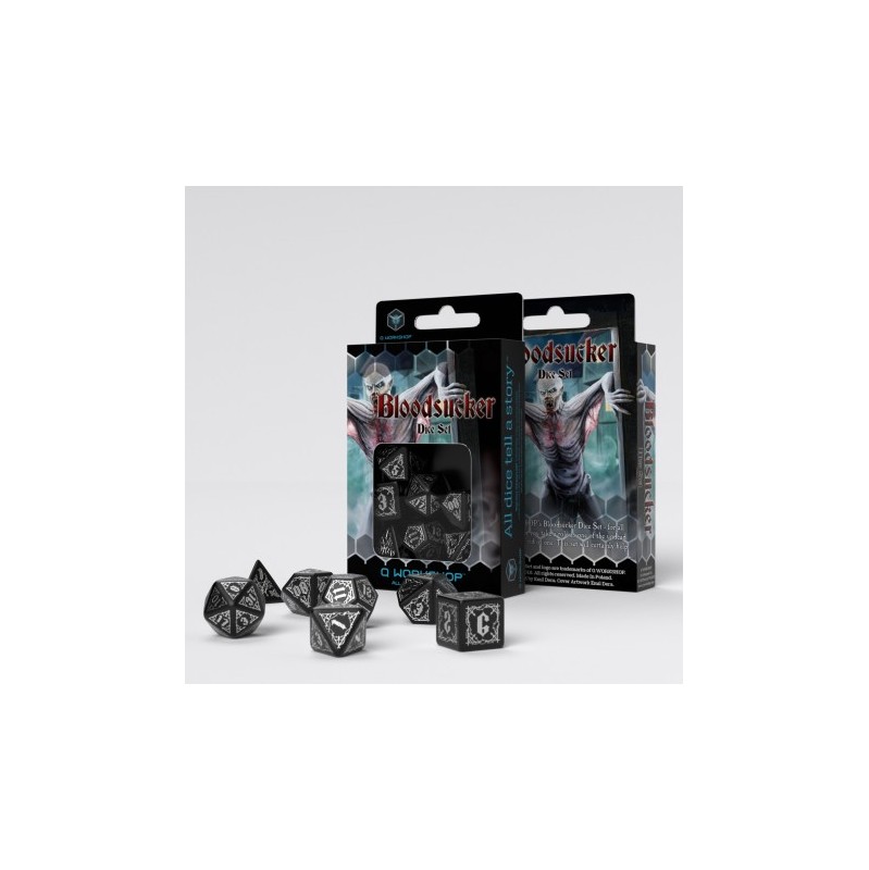 Q-Workshop: Bloodsucker Black & silver Dice Set