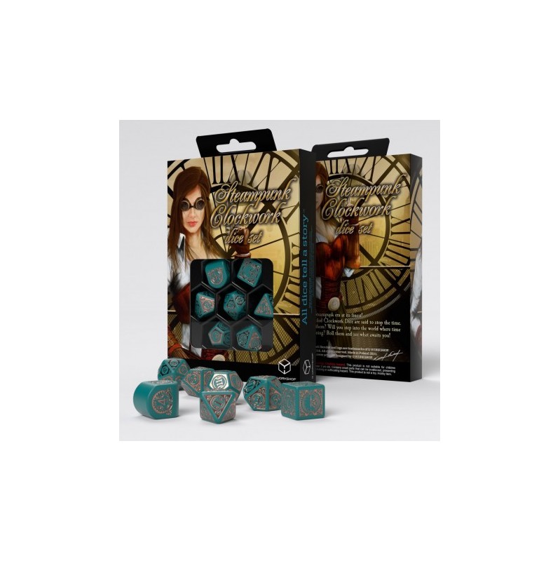 Q-Workshop: Steampunk Clockwork: Nautical Apparatus Modern Dice Set