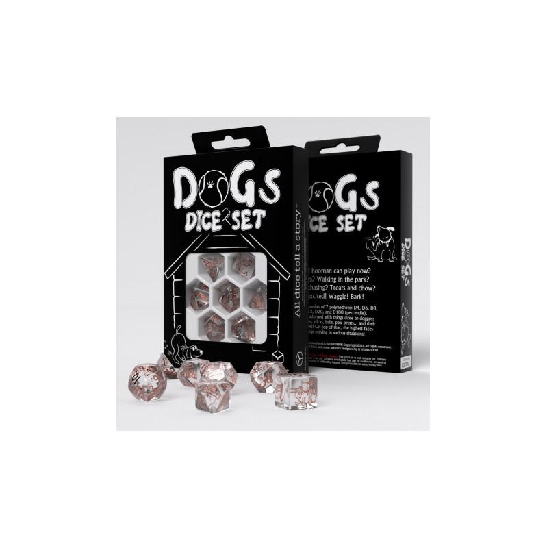 Q-Workshop: Dogs Dice Set: Bubbles