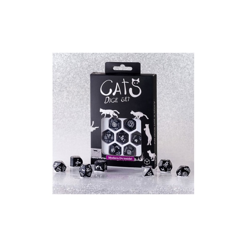 Q-Workshop: CATS MODERN DICE SET: WAFFLE