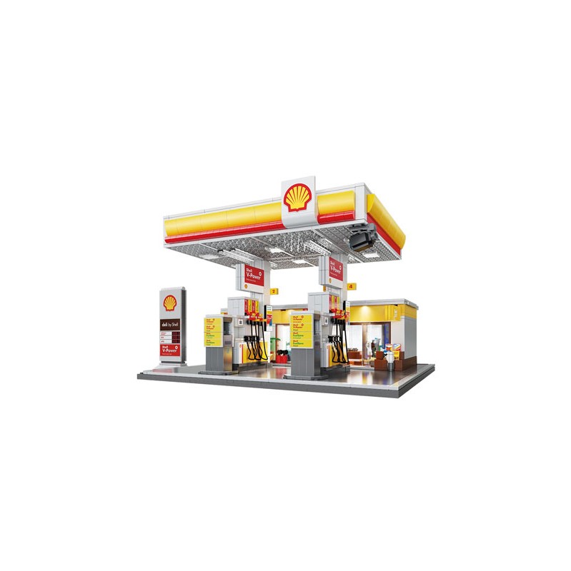 CaDa C66026W Shell Tankstelle