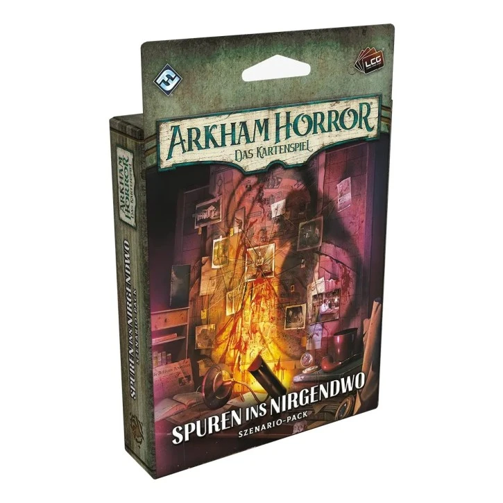 Arkham Horror: Das Kartenspiel – Spuren ins Nirgendwo Szenario-Pack mit mysteriösem Wesen und düsteren Ermittlungsorten