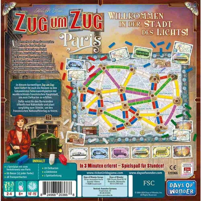 ZUG UM ZUG: Paris - DE