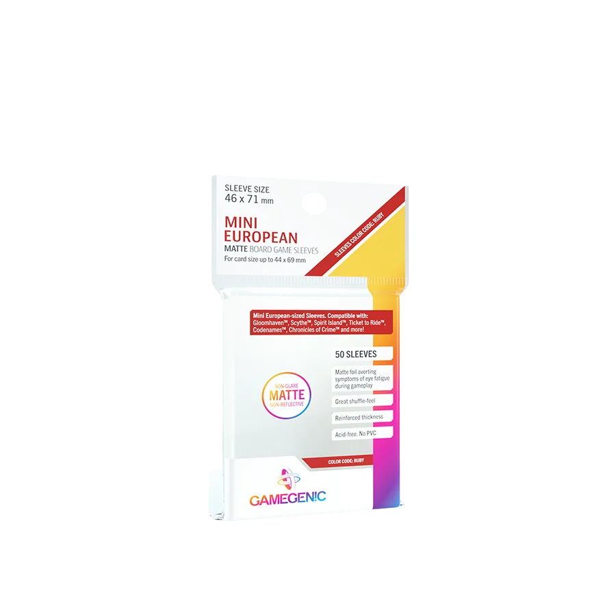 GAMEGENIC: Matte Mini European-Sized Sleeves 46 x71 mm