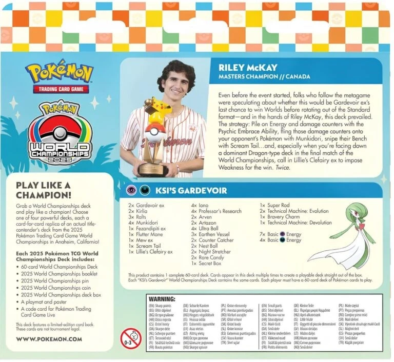 Pokemon: Riley McKay: Guardevoir-ex: Weltmeisterschaftsdeck 2025 - DE