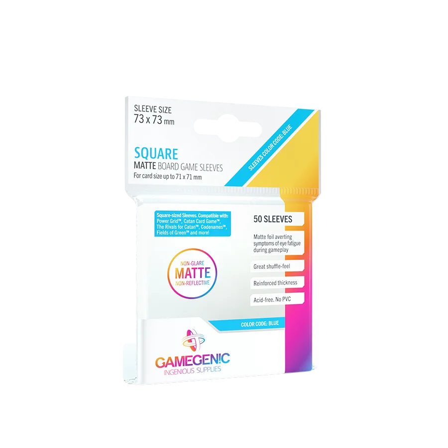 GAMEGENIC: MATTE Square-Sized Sleeves 73 x 73 mm
