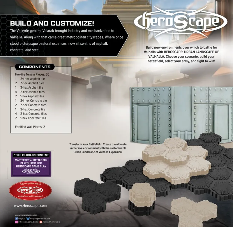 Heroscape The Urban Landscape of Valhalla Terrain Expansion