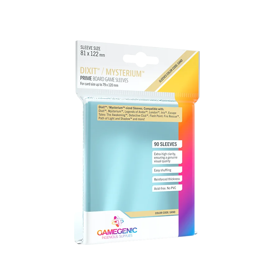 Gamegenic - Prime Dixit Sleeves 81 x 122 mm - Clear (90)