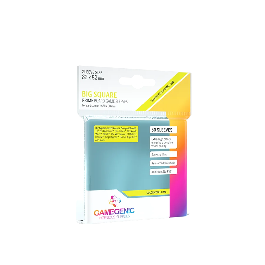 GAMEGENIC: PRIME Big Square-Sized Sleeves 82 x 82mm