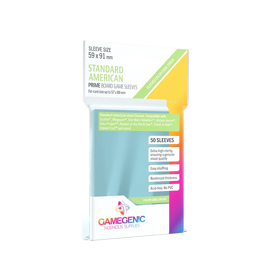 GAMEGENIC: PRIME Standard American-Sized Sleeves59 x 91 mm