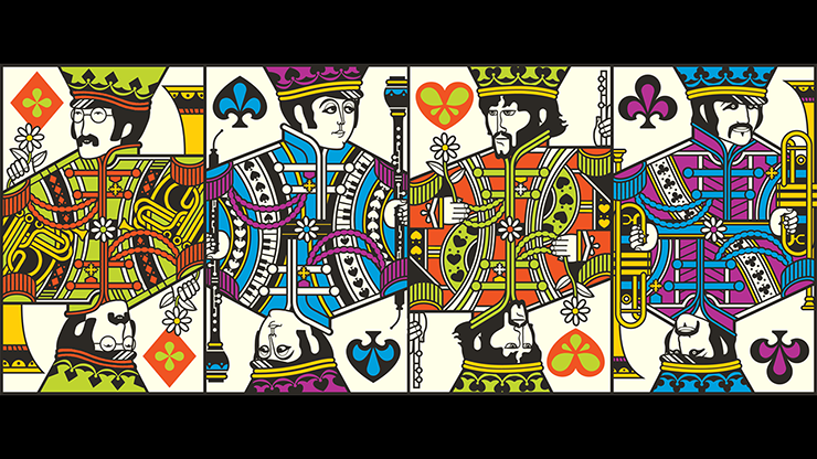 The Beatles Theory 11 Spielkarten (orange)