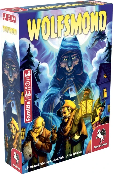 Wolfsmond interaktives Werwolf-Kartenspiel mit Charakterkarten und Plättchen