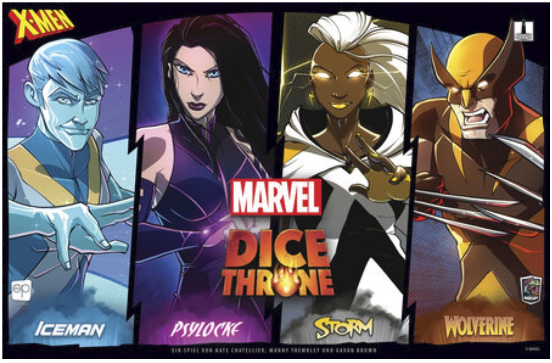 X-Men Dice Throne: Iceman, Psylocke, Storm, Wolverine - DE