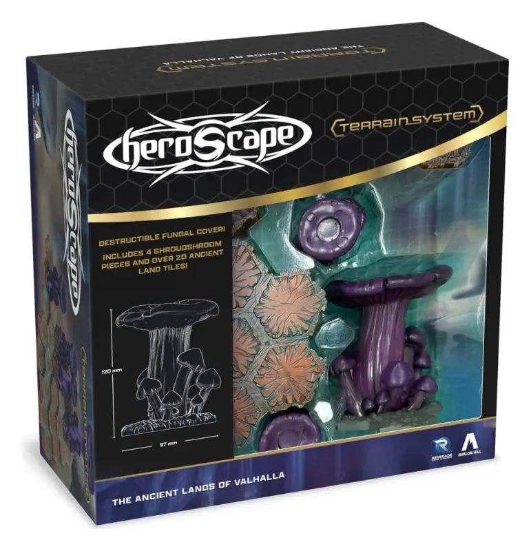 Heroscape Myrkheim Tunnels Gelände-Erweiterung mit Pilzen und zerstörbaren Objekten