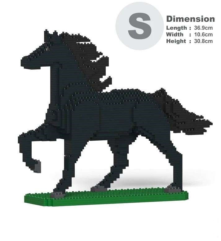 Jekca ST19HS04 Pferd schwarz