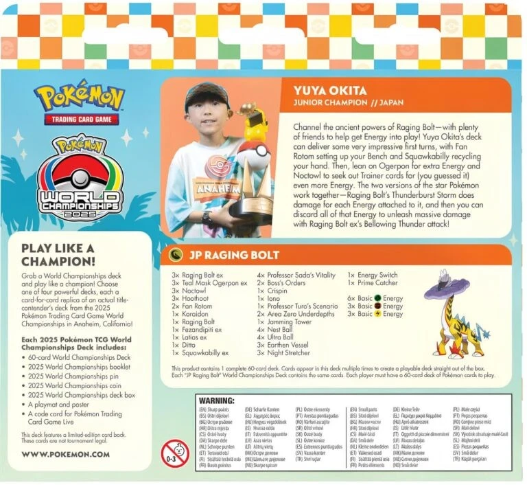 Pokemon: Yuya Okita: Furienblitz-ex: Weltmeisterschaftsdeck 2025 - DE