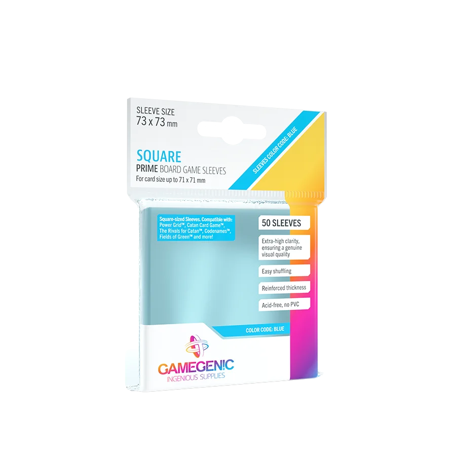 GAMEGENIC: PRIME Square-Sized Sleeves 73 x 73 mm