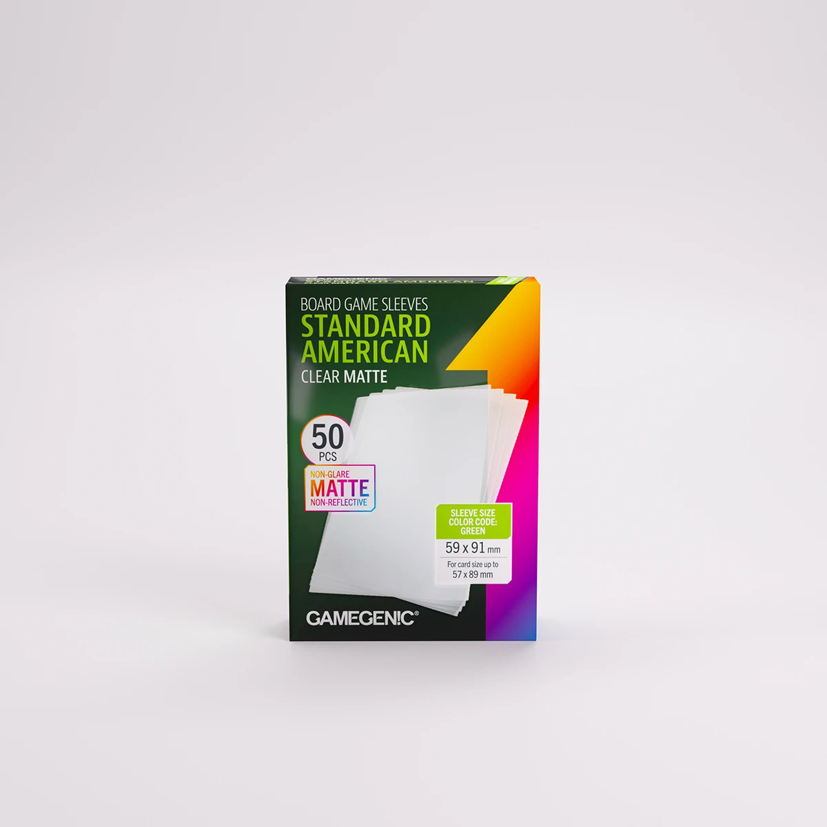 Gamegenic - Matte Standard American-Sized Boardgame Sleeves 59 x 91 mm