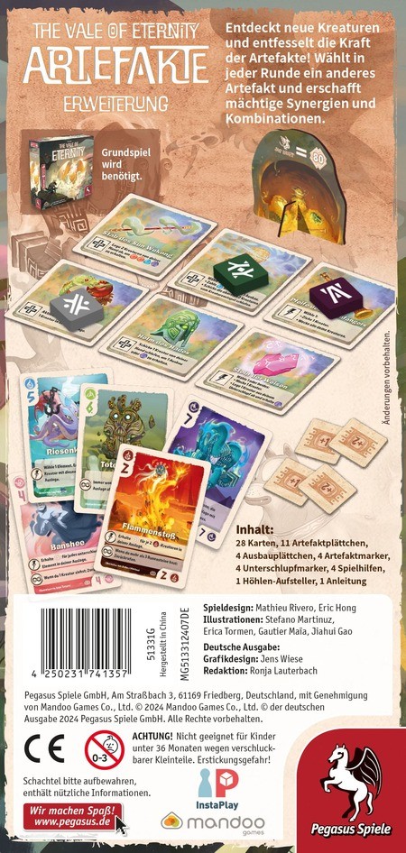 The Vale of Eternity: Artefakte - DE