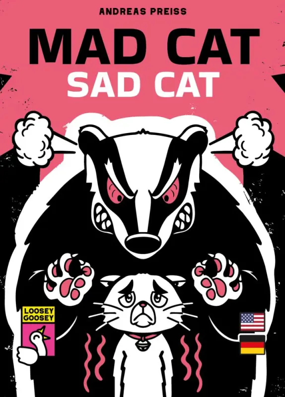 Mad Cat Sad Cat Würfel- und Kartenspiel mit fünf speziellen Katzenwürfeln