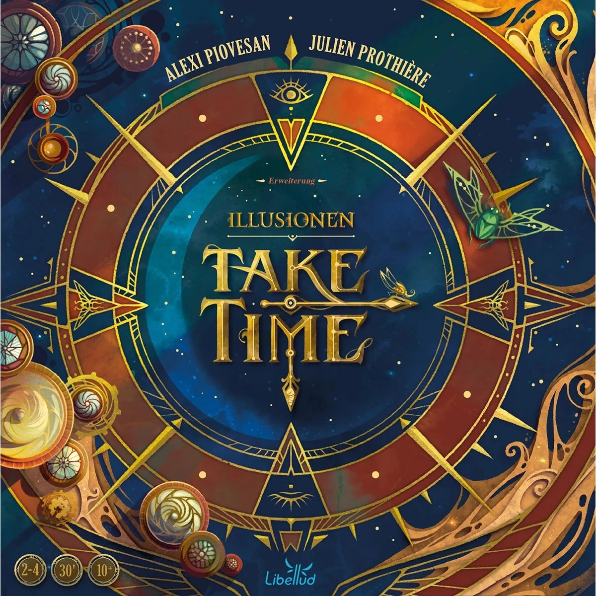 Take Time Illusionen Mini-Erweiterung mit vier neuen Uhren und zusätzlichem Zeitsprungplättchen