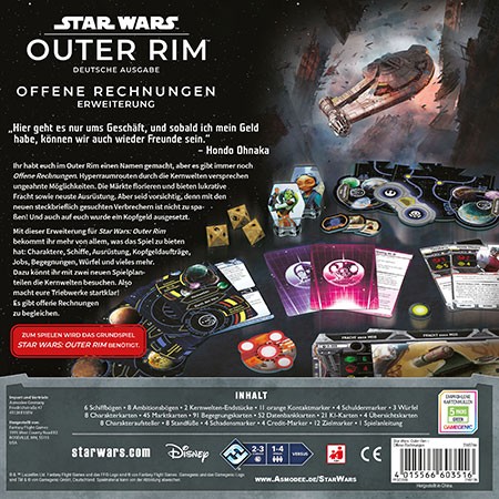 STAR WARS OUTER RIM: Offene Rechnungen - DE
