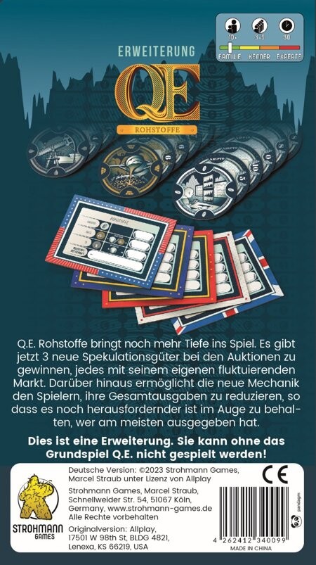 Q.E.: Rohstoffe - DE