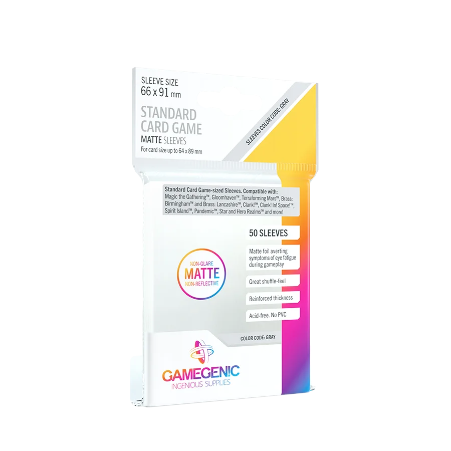 Gamegenic - Matte Standard Card Game Sleeves 66 x 91 mm