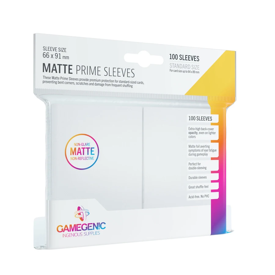 Gamegenic - Matte Prime Sleeves White (100)
