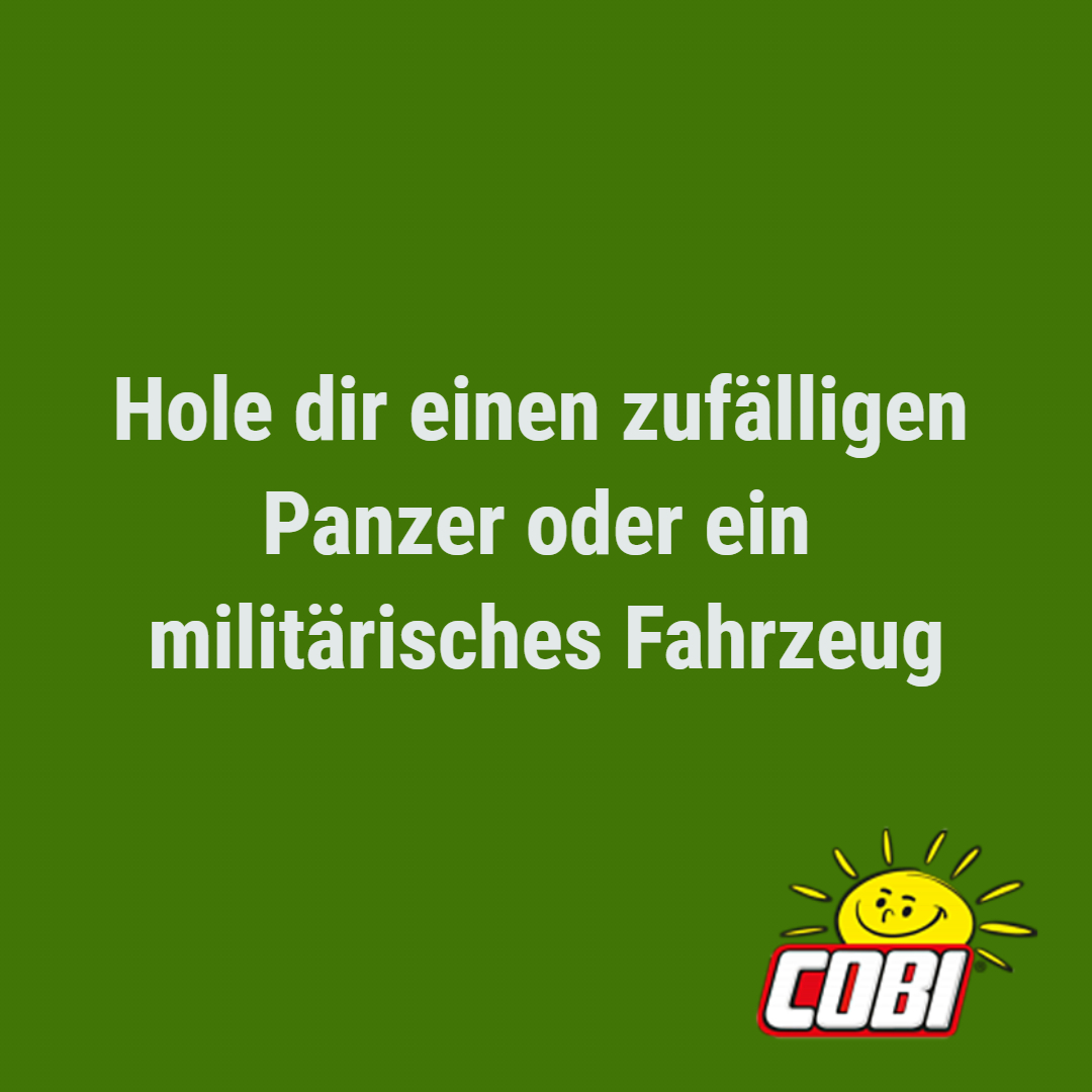 Cobi mystery pack Panzer / milit. Fahrzeug