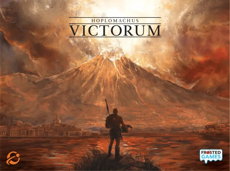 Hoplomachus Victorum Solo-Strategiespiel mit Neopren-Spielmatten, Arena-Chips, Karten, Würfeln und Champions für antike Fantasy-Kämpfe