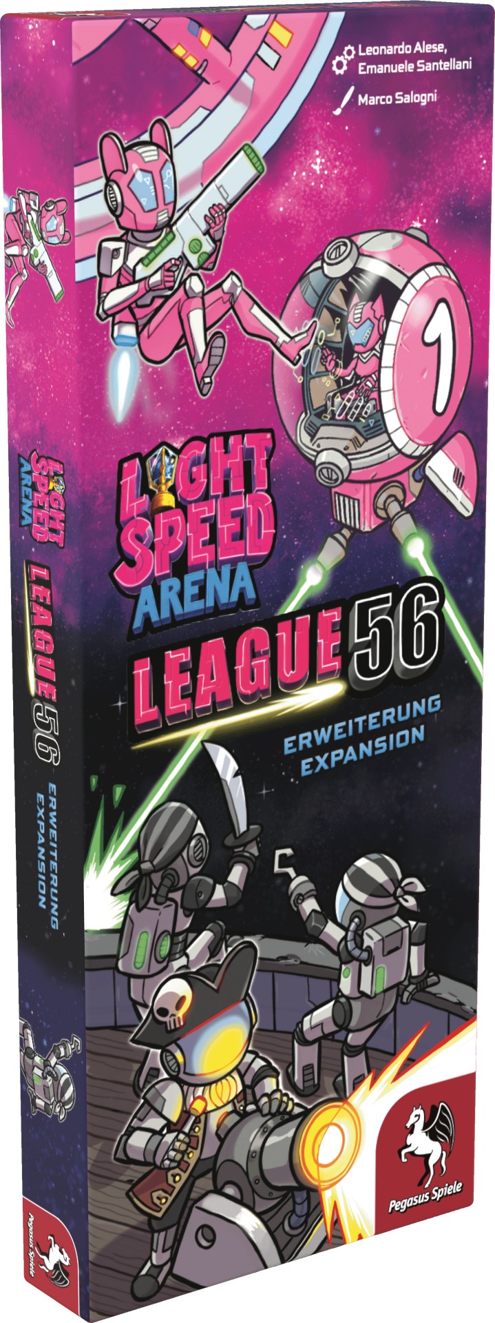 Light Speed Arena: League 56 Erweiterung mit 27 Plättchen, zwei neuen Fraktionen und zusätzlichen Asteroiden
