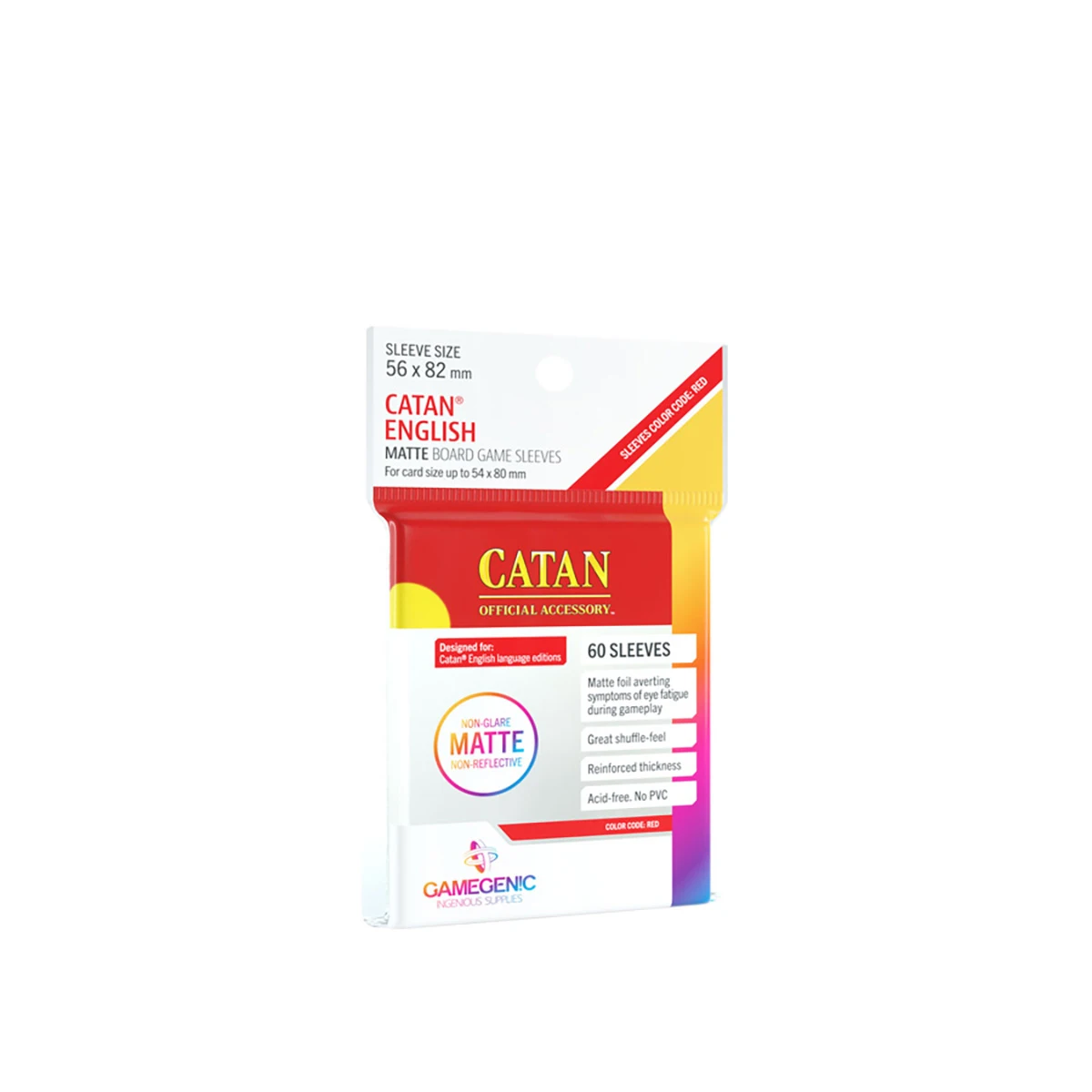 Gamegenic - MATTE Catan-Sized Sleeves 56 x 82 mm
