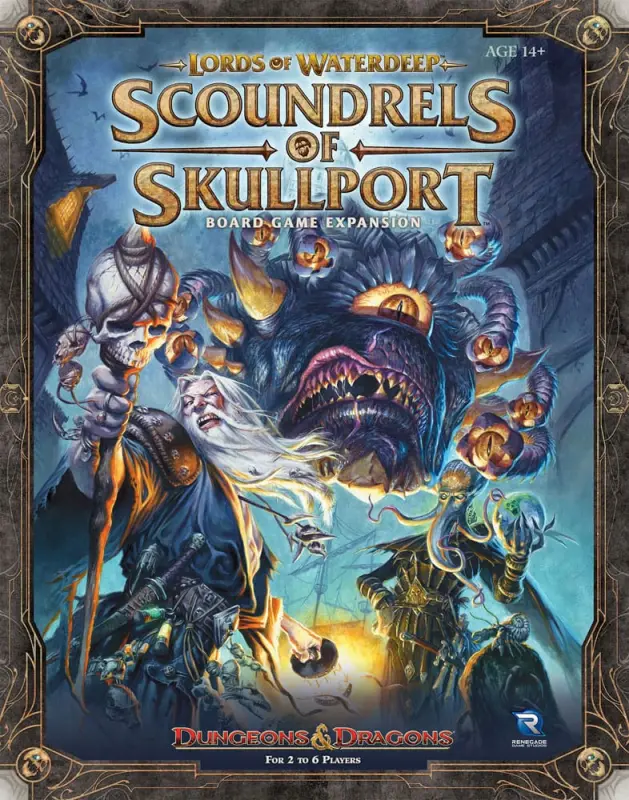 Lords of Waterdeep: Scoundrels of Skullport Erweiterung mit Skullport, Undermountain, neuen Lord- und Questkarten sowie Gebäuden