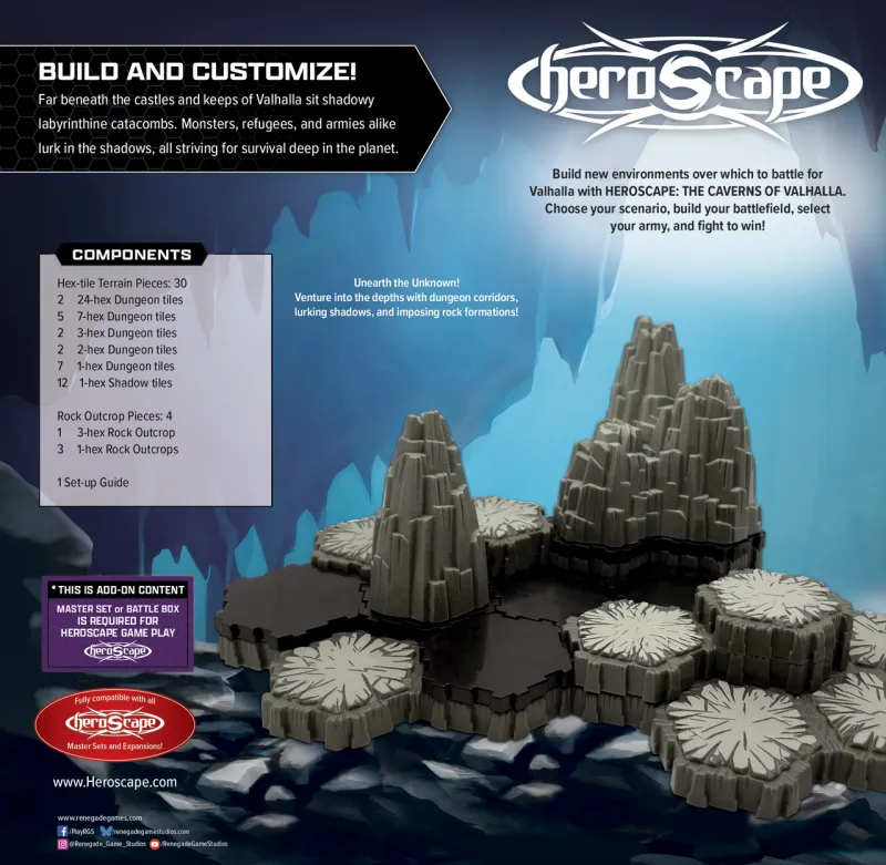 Heroscape The Caverns of Valhalla Terrain Expansion