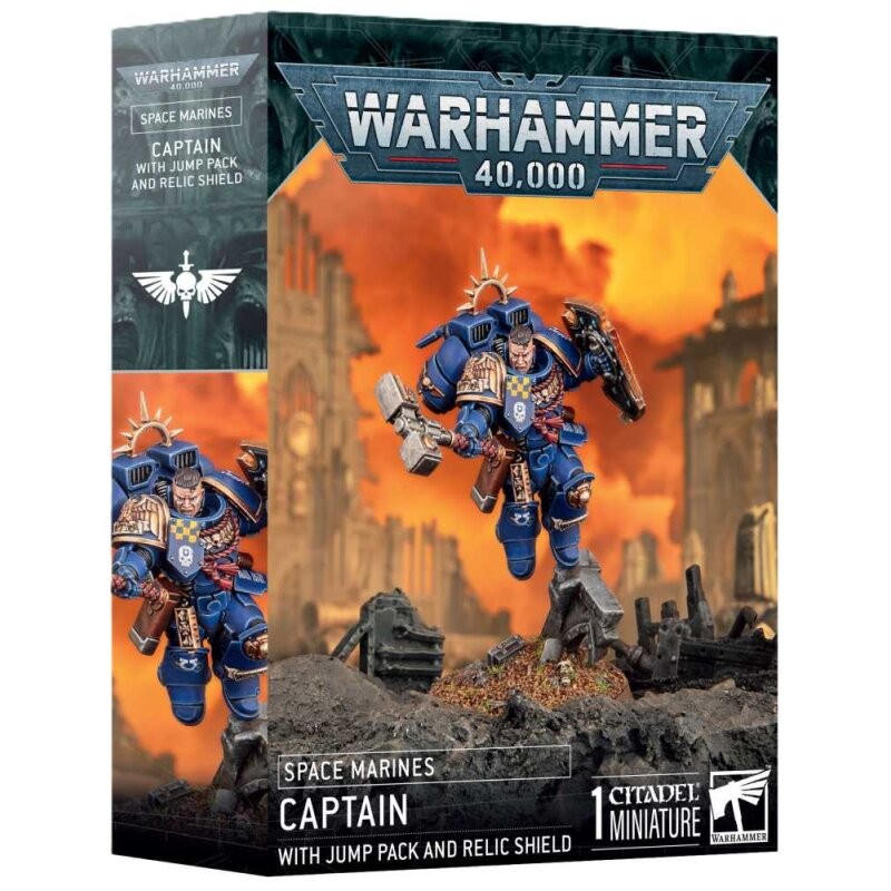 W40K: Captain With Jump Pack And Relic Shield