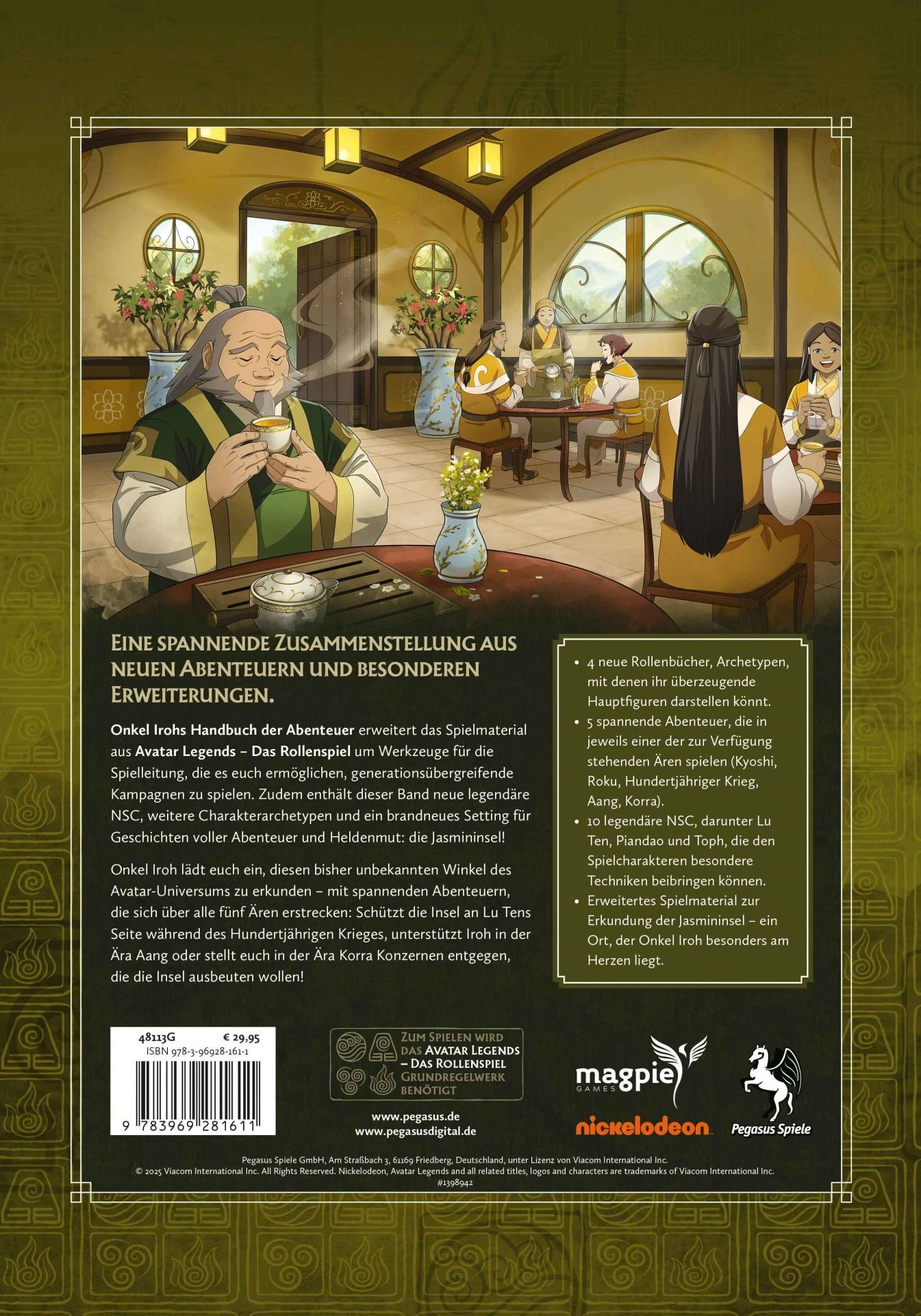 Avatar Legends – Das Rollenspiel: Onkel Irohs Handbuch der Abenteuer - DE